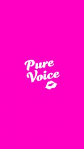スマホアプリ『PURE VOICE 〜 ピュアボイス 〜』起動画面